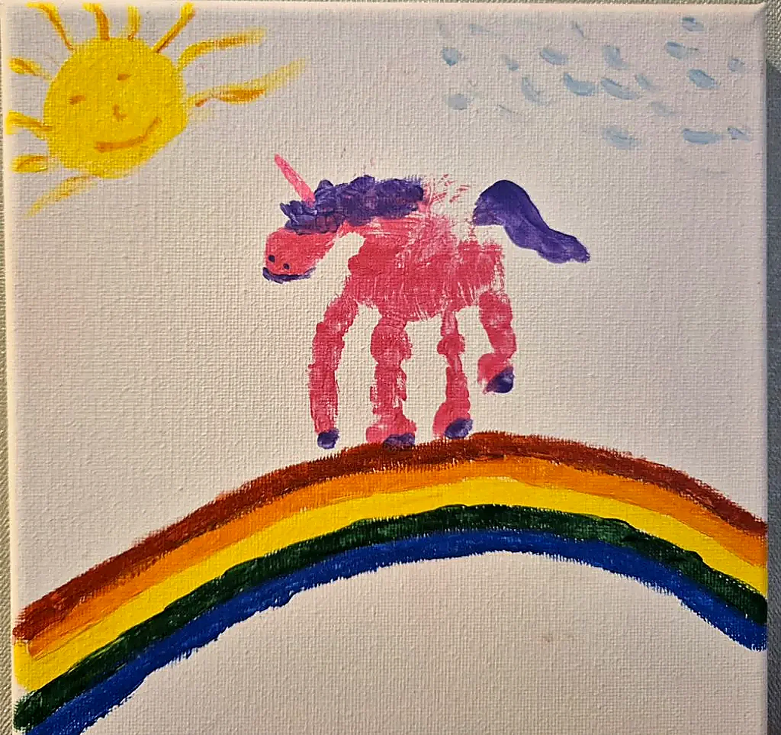 Kinderkunst: Regenbogen